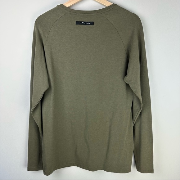 Alphalete Essential T-shirt Lifestyle Activewear Green Small Men's - Picture 4 of 7